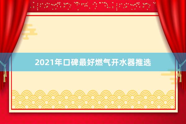 2021年口碑最好燃气开水器推选
