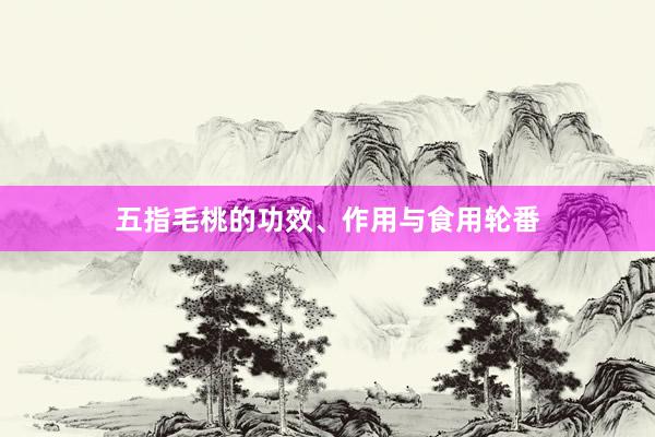 五指毛桃的功效、作用与食用轮番